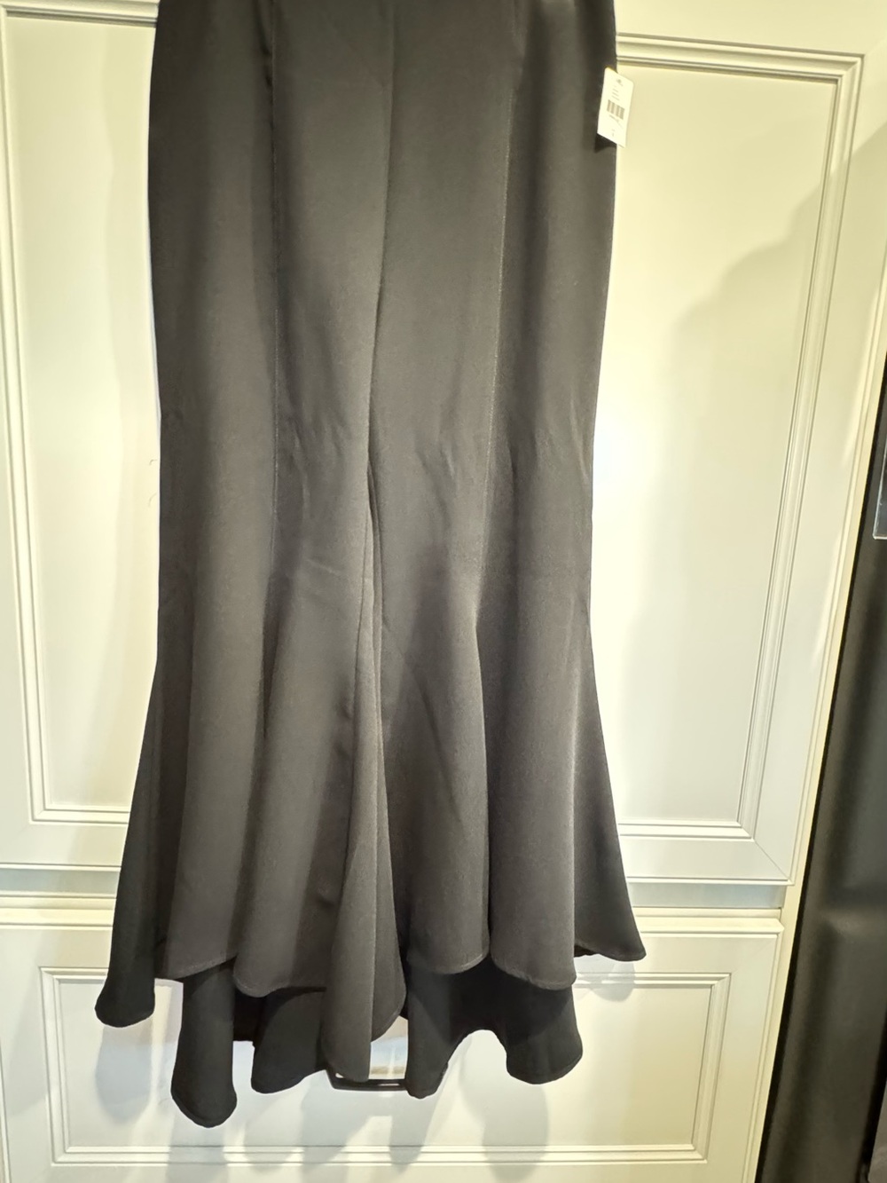 Anthropologie Black High-Low Flared side zip